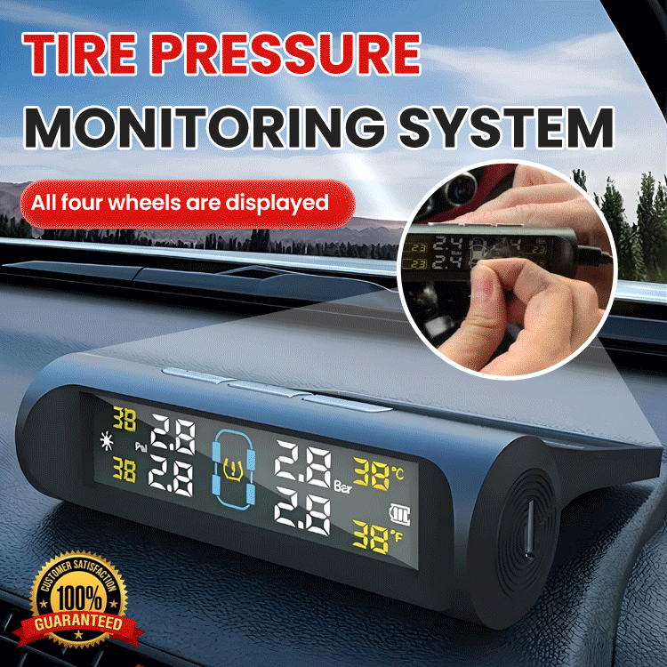 🚗 TireGuard - Solar TPMS – Smart Tire Pressure Monitoring System• No Wiring Needed • Drive with Confidence