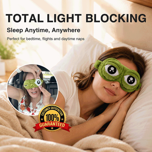 🐸 Frog Sleep Mask - The Funniest Way to Block Out the World & Cry in Complete Darkness 😂💤