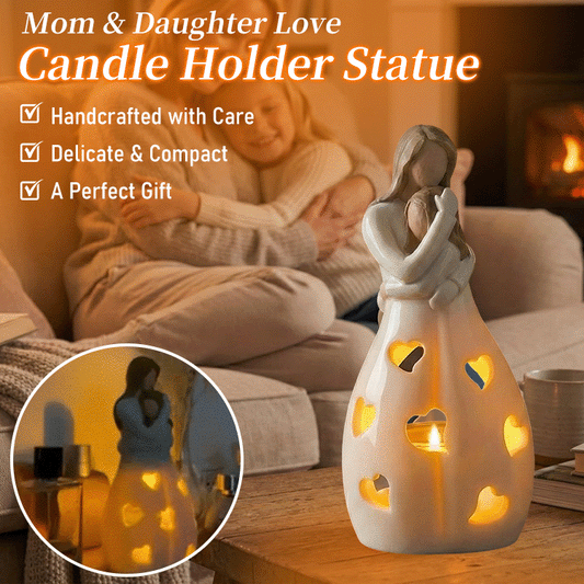 Eternal Hug - Mother & Daughter LED Candle Holder