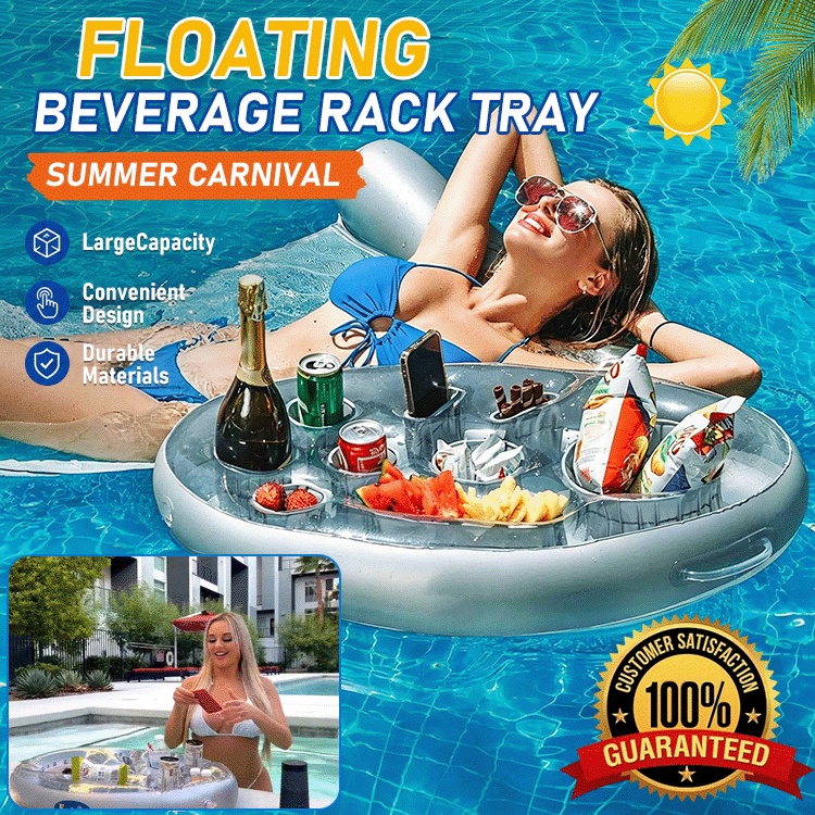 🍹 Inflatable Floating Drink & Snack Tray