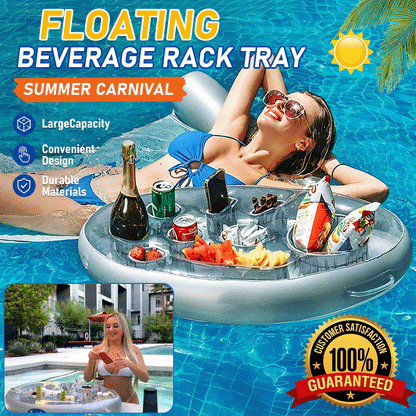 🍹 Inflatable Floating Drink & Snack Tray