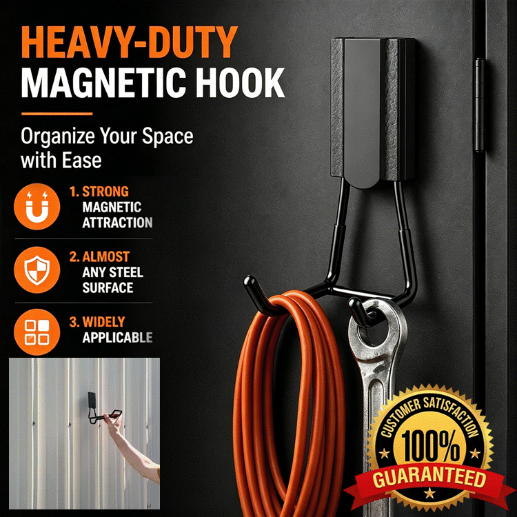 🧲 LockMag™ Heavy-Duty Magnetic Hook