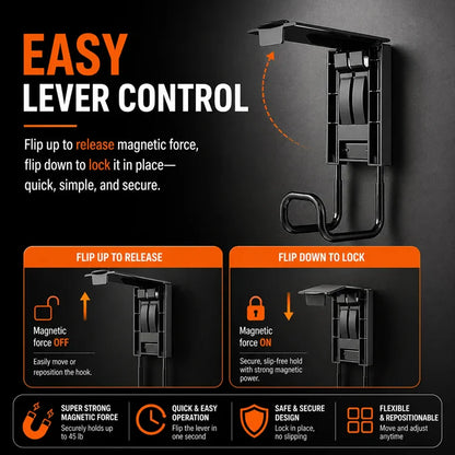 🧲 LockMag™ Heavy-Duty Magnetic Hook