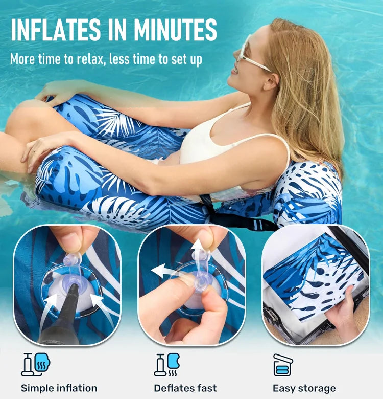 🌊 FloatEase™ Mesh Pool Lounge