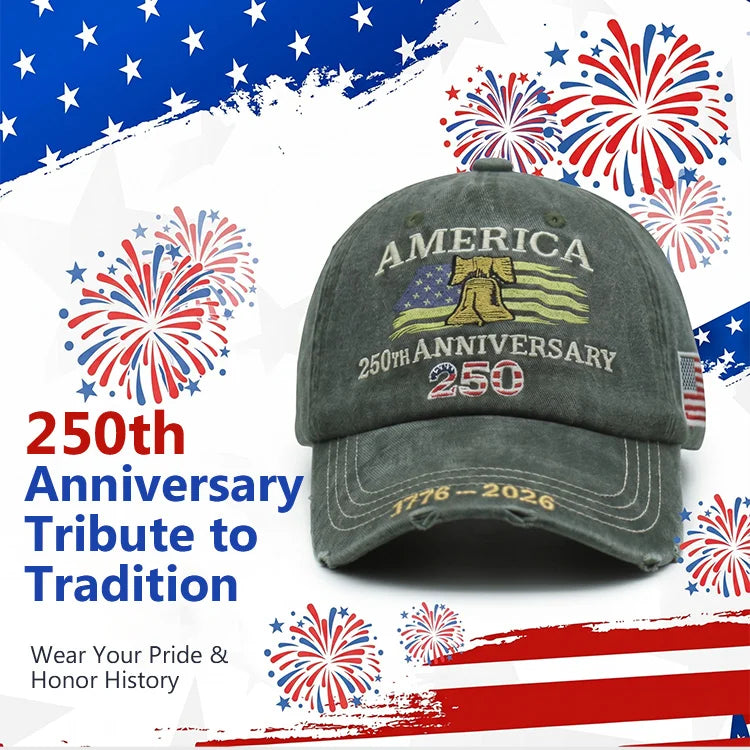🦅 US 250th Anniversary Heritage Embroidered Cap