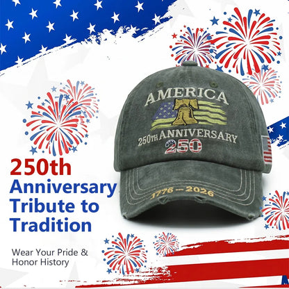 🦅 US 250th Anniversary Heritage Embroidered Cap