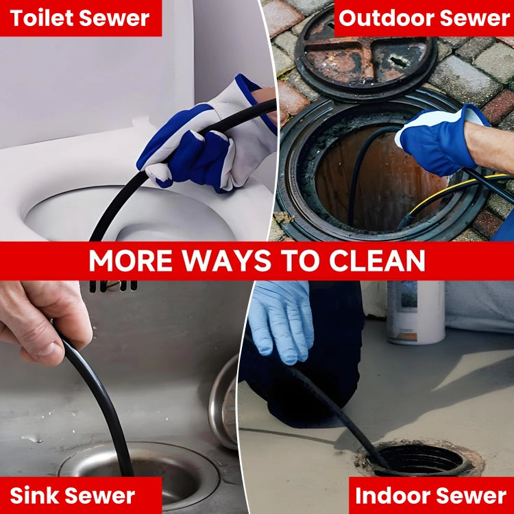 🚿 High-Pressure Drain Cleaning Hose - Self-Propelling Jet Nozzle • Deep Pipe Cleaning • Clears Hair, Grease & Clogs Fast • No Plumber Needed