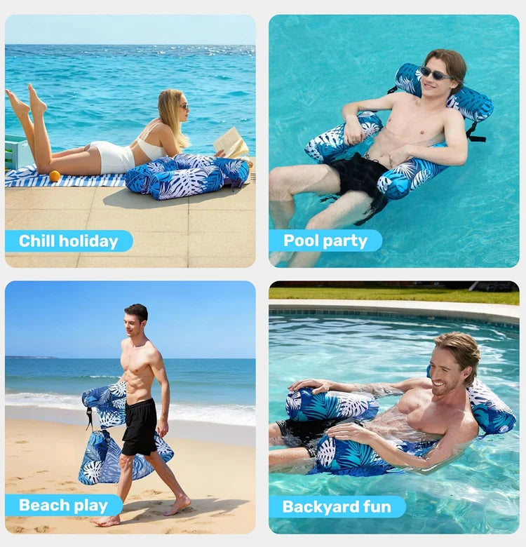 🌊 FloatEase™ Mesh Pool Lounge