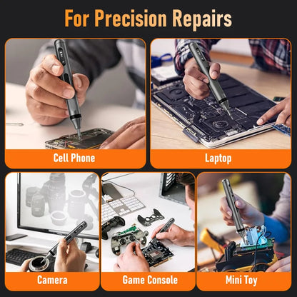 🔧 VoltFix Pro - 50-in-1 Electric Precision Screwdriver Set - Rechargeable • Magnetic Bits • LED Light • Free Shipping