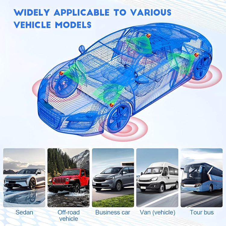 🚗 TireGuard - Solar TPMS – Smart Tire Pressure Monitoring System• No Wiring Needed • Drive with Confidence