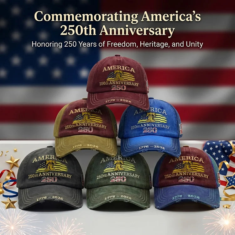 🦅 US 250th Anniversary Heritage Embroidered Cap