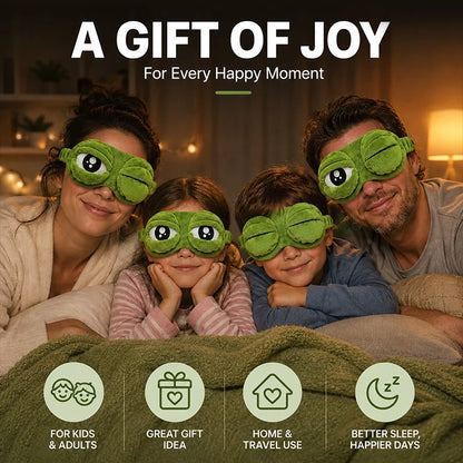 🐸 Frog Sleep Mask - The Funniest Way to Block Out the World & Cry in Complete Darkness 😂💤