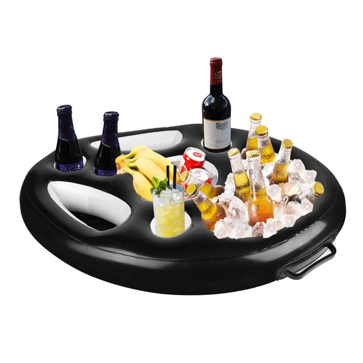 🍹 Inflatable Floating Drink & Snack Tray
