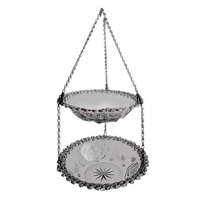 🌳 TreeSpirit - 2-in-1 Dual Tray Hanging Bird Feeder (Food & Water)-Whimsical Garden Art • Effortless Birdwatching